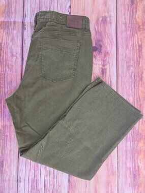 Prana Mens Olive Straight Outdoor Jeans Size 42x30